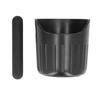 Coffee Grounds Bucket Portable ABS Coffee Knock Box with Skid Resistance Rubber Mat for Home Cafe Bar