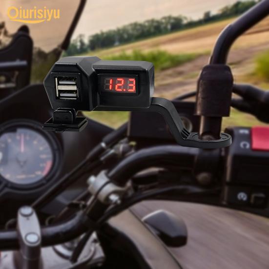 Мотоциклетное многофункциональное зарядное устройство для мобильного телефона с двумя USB-разъемами