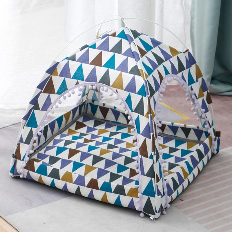 Мини-палатка для домашних животных, манеж, съемный мягкий дышащий спальный домик, убежище, домик для щенков