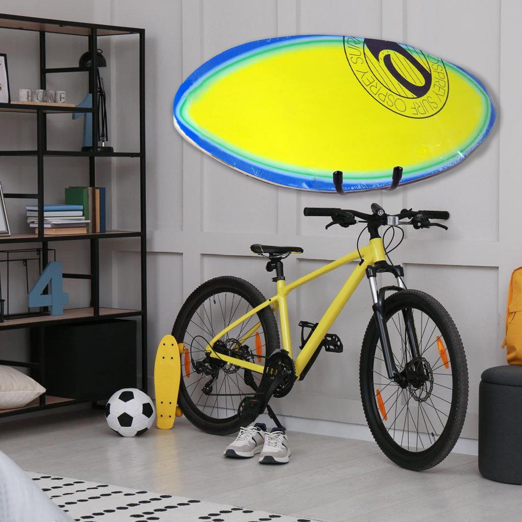 Wall Mount Surfboard Holder Bracket Multifunctional Wall Surfboard Hanger Hook Space Saving Wall Mounted Surfboard Rack