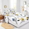 Четырехкомпонентный комплект простыней Цифровая печать Экскаватор Защитный чехол для матраса Постельное белье