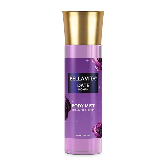 Bella Vita Luxury Date Women Body Spray Mist Духи для освежающего цветочного и ванильного длительного аромата с розовым перцем и красными фруктами, 150 мл