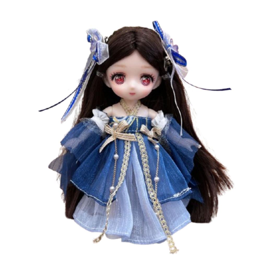 Ball Jointed Body 16cm Doll Clothes Set Movable Joint Chinese Style Skirt  Babies