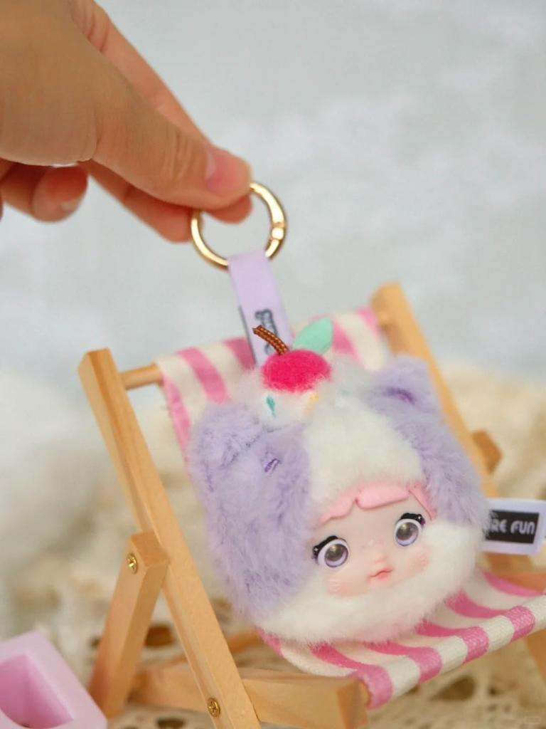 TRRCEPOS Nommi 100% Sweet Series Plush Blind Box Lovebu-style Keychain, Lovebu-style Plush Toy, Plush Toy for Lovebu Lovers Sweets & Ice
