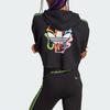 Adidas Укороченная толстовка Originals Pride с логотипом трилистника, женские толстовки черного цвета IU0050