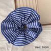 Trend Blue Striped Cloth Scrunchies Women Girls Elastic Hair Rubber Bands Accessories Tie Hair Ring Rope Headdress Headwear