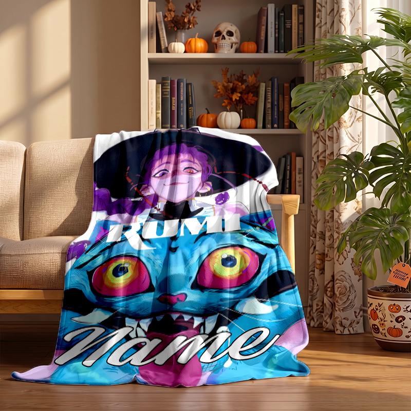 rumi Custom Flannel Blankets Soft Warm Cozy Throws for Home Decor Holiday Gifts
