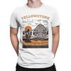 Мужские футболки Yellowstone Montana USA Dutton Ranch Винтажные 100% хлопок Топы Новинка Футболки с коротким рукавом и круглым вырезом Футболки с принтом