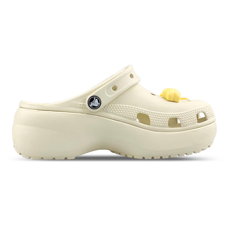 Crocs Классические сабо на платформе MM Dream Builder Melt Ice Cream Летние расписанные вручную забавные дырявые туфли женские белые