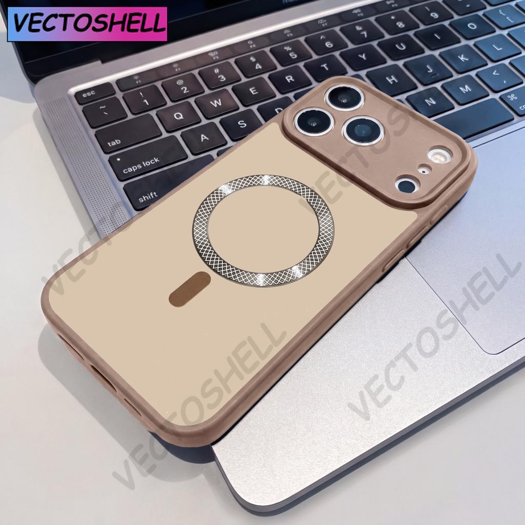 Для iPhone17 ProMax Матовый Магнитный Чехол для Телефона Модный Чехол в Стиле ins Для iPhone 17 16 15 14 Plus 13 12 11 Pro Max Чехлы