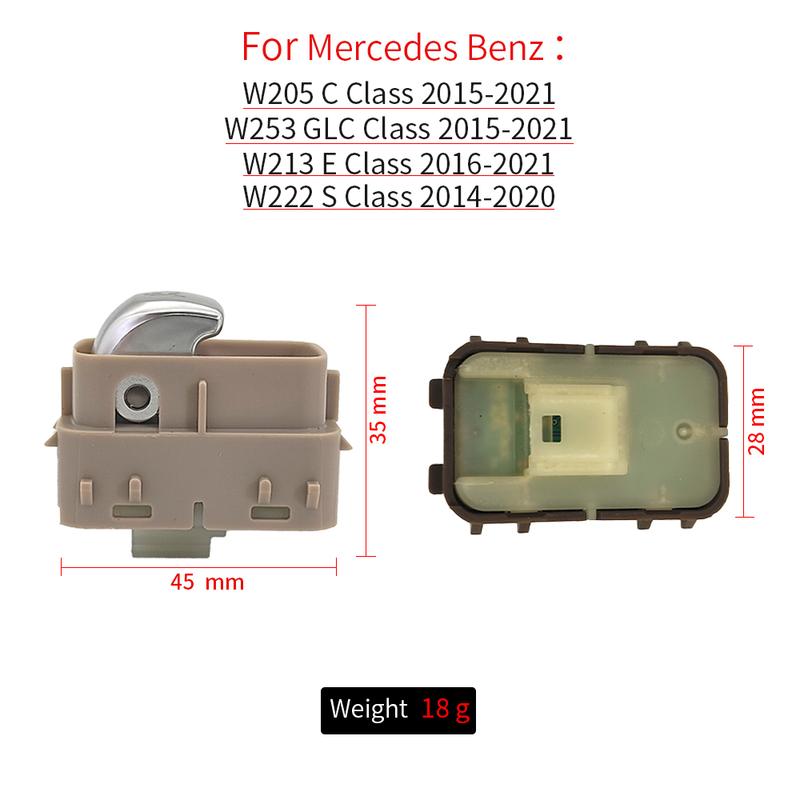 For Benz W205 W213 W222 W253 Car Trunk Unlock Release Button Cover For Mercedes C E S GLC Class Car Accessories 2229051604