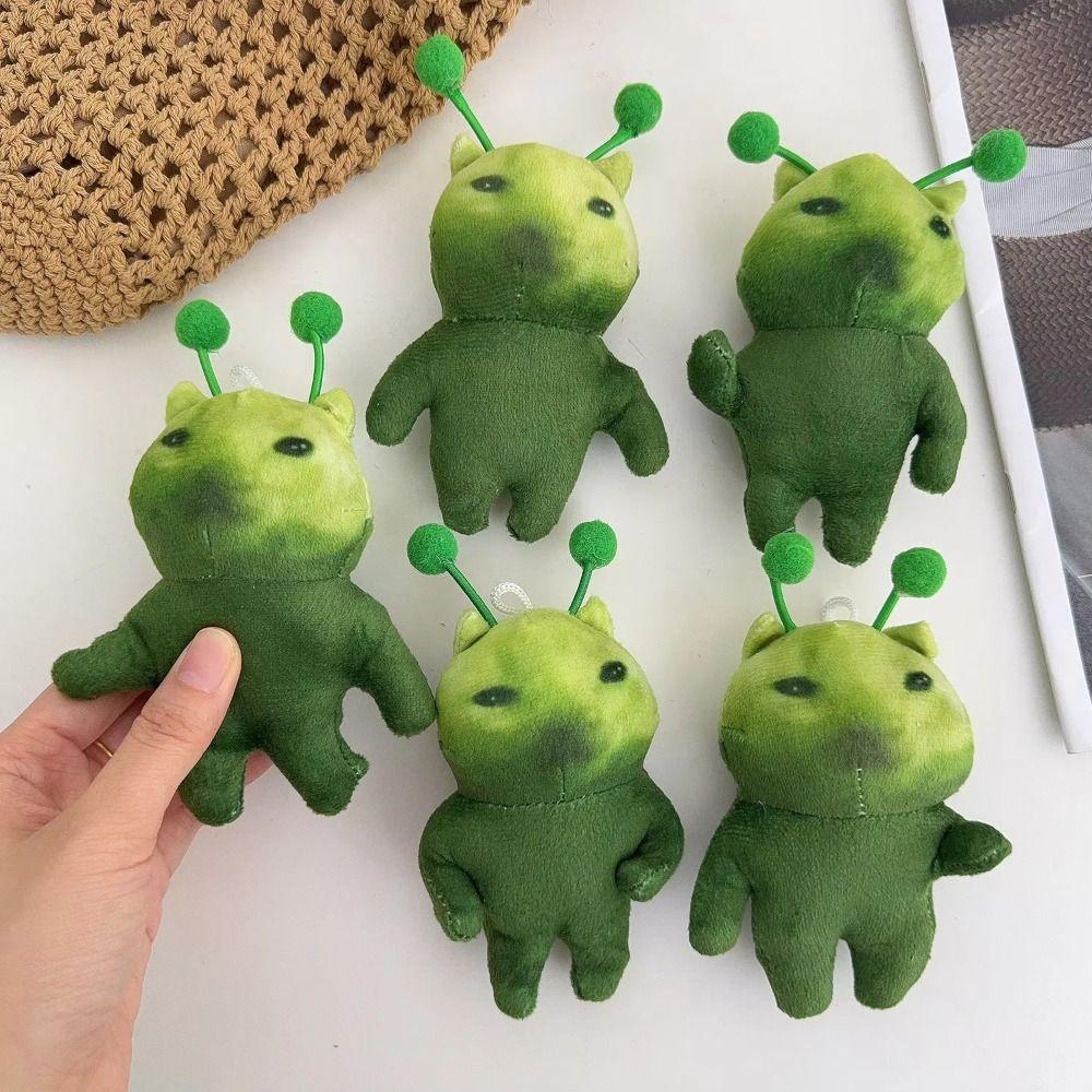 Мягкая игрушка инопланетный кот плюшевая игрушка абстрактный дизайн кот брелок уродливый милый плюшевый украшение для сумки
