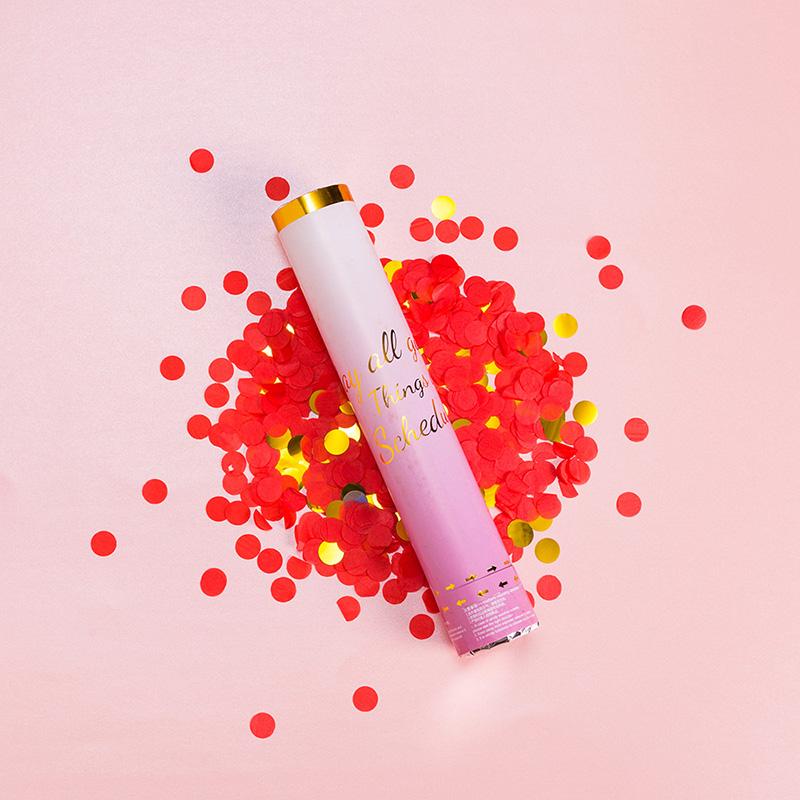 1 шт., модный свадебный фейерверк, Макарон, конфетти, салют, пушка, макет сцены, витой вручную, мини-салют