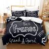 3D Eiffel Tower Bedding Set French Romantic Love Duvet Cover 2/3 Pieces AU180 * 210 Single/Double Soft Washable Home Decoration