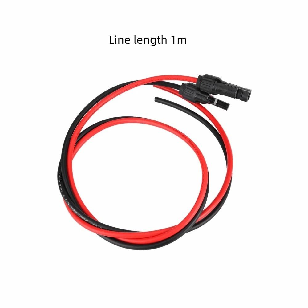 UV Proof 2.5mm² Solar Cable For MC4 Connector Solar Dedicated PV Cable 1m Length Weather Resistant Cable Wire PV Installation