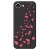 For iPhone 16e Case Red Leaves Pattern Printing Straight Edge TPU Phone Back Cover