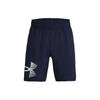 Logo Print Mid-Rise Breathable Casual Shorts Men Shorts Navy-Blue 1377139-410