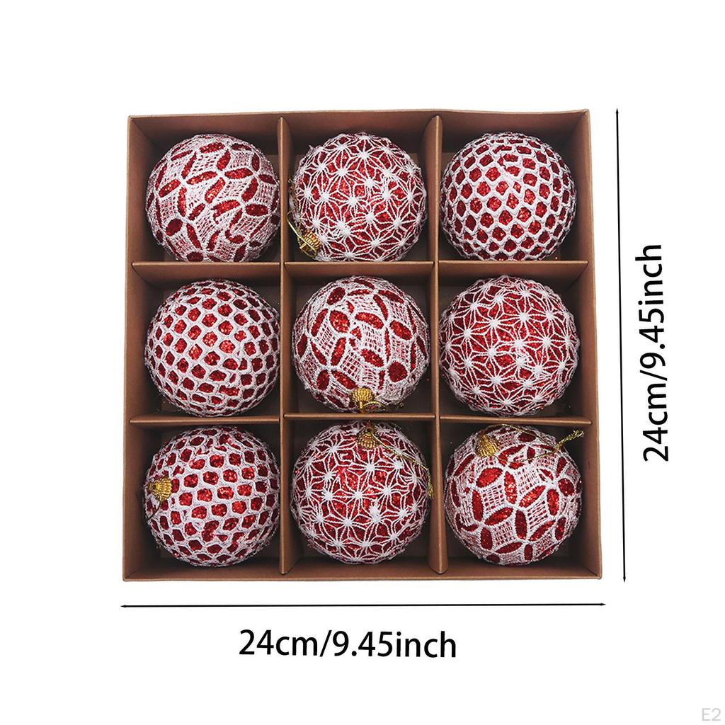 9 Christmas Ornaments for Tree Decorations Party Favors Hanging Accessories Bedroom Bar
