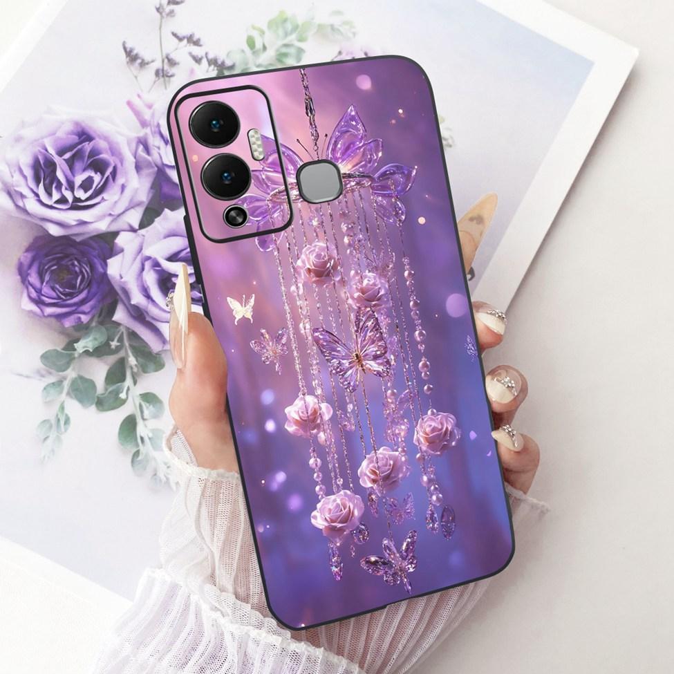 Чехол-крышка для Infinix Hot 12 Play Милый Кот Роскошная Мода Забавный Расписной Корпус Телефона Для Infinix X6816 X6816C
