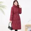 Women's Cotton-padded Clothing Long Foreign Style Middle-aged and Elderly Cotton-padded Clothing Women's Clothing New Thickened Cotton-padded Jacket