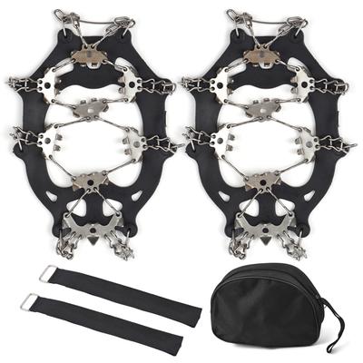 Противоскользящий чехол для обуви из нержавеющей стали с 32 зубьями Ice Claw Нескользящее устройство для снега Противоскользящая цепь