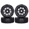 4pcs 121*43mm 1/8 RC Car Off-Road Buggy Tire 17mm Hex for ARRMA Typhon Talion Traxxas Redcat Team Losi Kyosho HPI HSP VRX