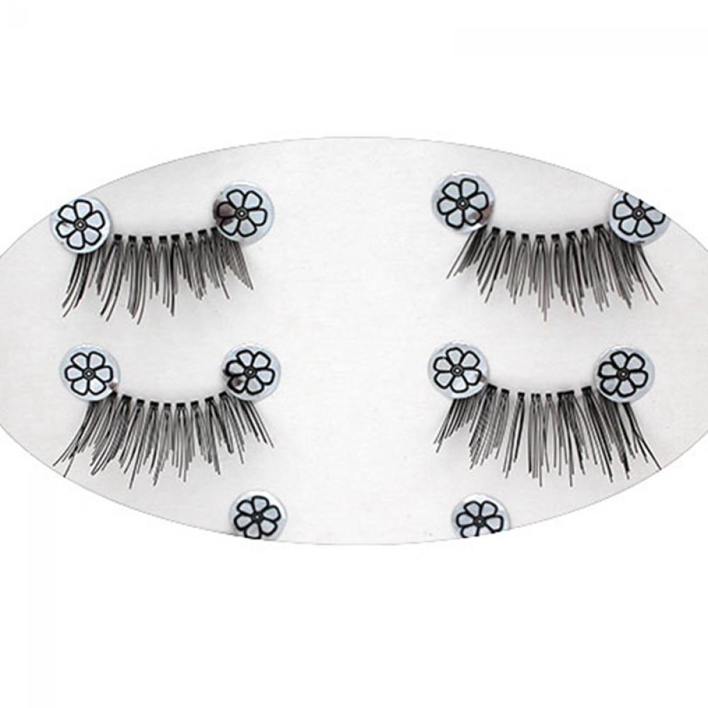 10 Pairs Cosmetic Makeup Tool Black Natural Fake Half Corner False Eyelashes Mini