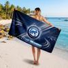 Chicago Cubs Customized Name Text Beach Towel, Soft Absorbent Towel Beach Pool Travel Personal Gift
