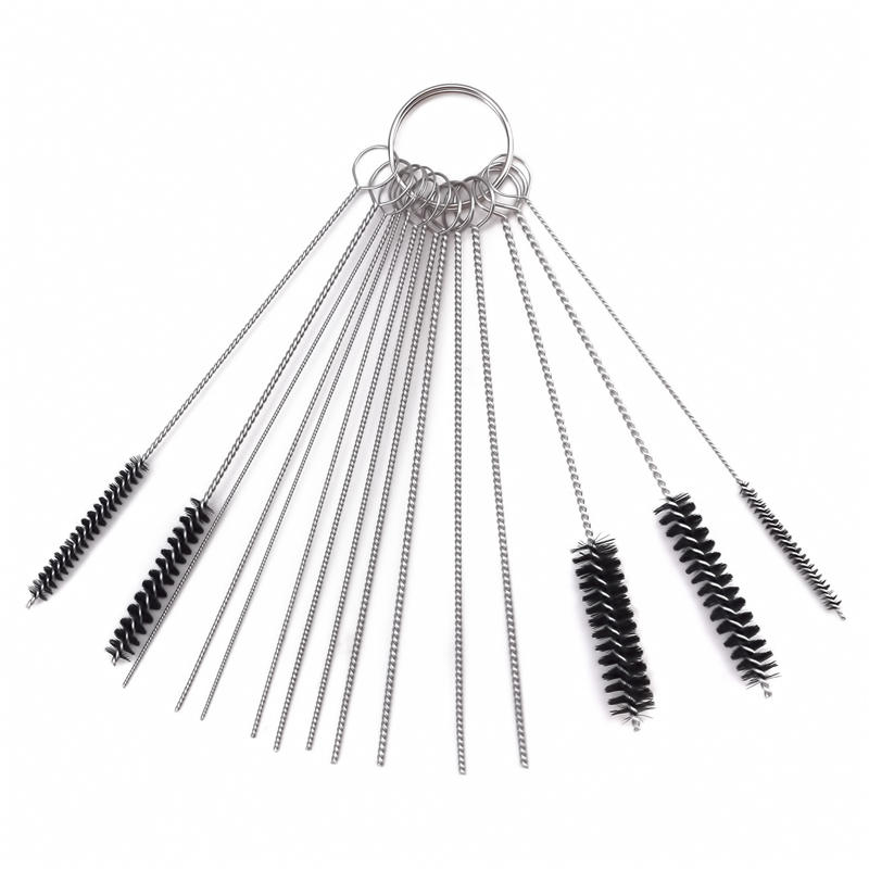 15 шт., инструмент для удаления карбюратора, угольные игольчатые щетки, наборы инструментов, чистящие иглы, пробирка