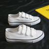 Spring Low-top Velcro Canvas Shoes Female Student Board Shoes Lazy Little White Shoes 0