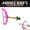Игрушечный розовый лук и стрелы Minecraft для детей, пластиковый материал, размер упаковки 38*35,5 см