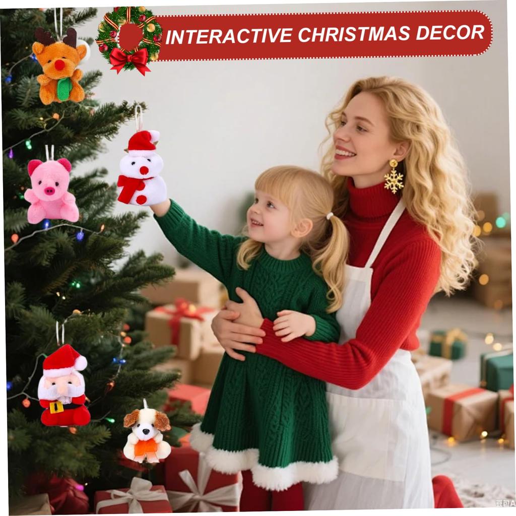 Рождественский Адвент-календарь 24 шт. Милые мягкие игрушки Адвент-календарь Плюшевые игрушки Рождественский декор для девочек и мальчиков