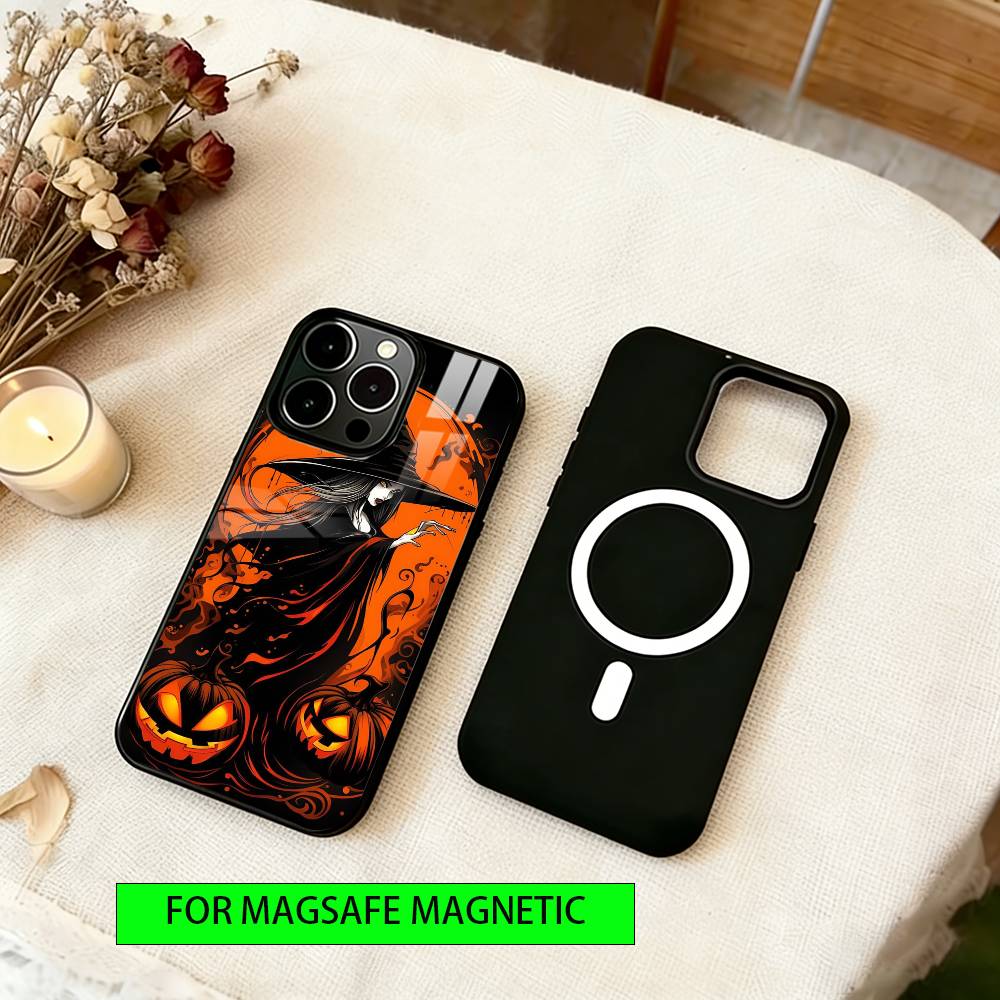 Чехол для телефона «Злая колдунья» для iPhone 17, 16, 15, 14, 13, 12, 11 Plus, Pro, магнитный с беспроводной зарядкой Magsafe