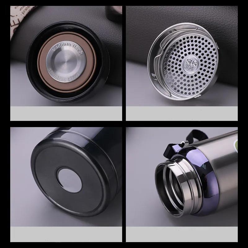 0,6/0,8/1/1,2/1,5 л термос из нержавеющей стали для путешествий, спорта, бытовой бутылки для воды, бутылки для воды, кофе, чая