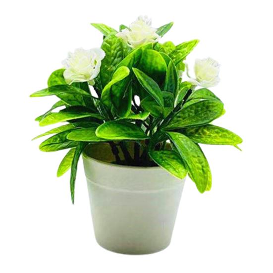 Привлекательные искусственные цветы в горшках, прочные экологически чистые центральные элементы стола