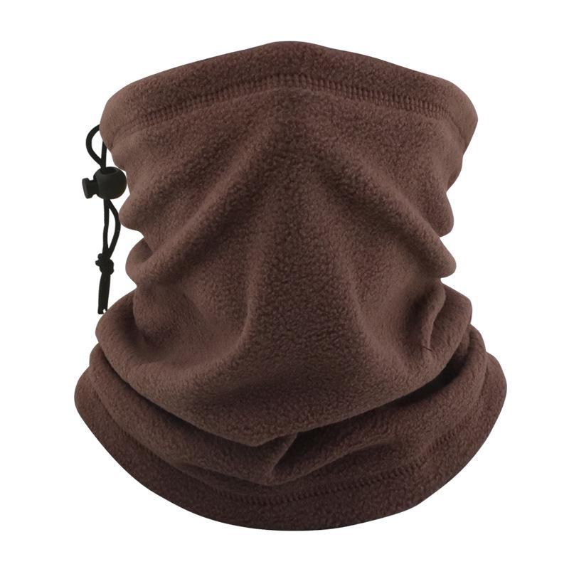 Мужской зимний шерстяной комплект из шапки и шарфа с флисовой маской — ветрозащитный и теплый для езды на велосипеде