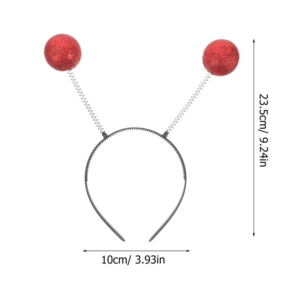 BESTOYARD Alien Headband with Pom Poms, Hair Accessories for Disguise, Hair Hoops, Halloween, Parties, Stage Performances, and Recitals, Set of 6