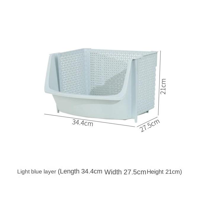 Многослойные корзины для хранения на кухне, пластиковые многофункциональные полки для овощей и фруктов, которые можно складывать для хранения