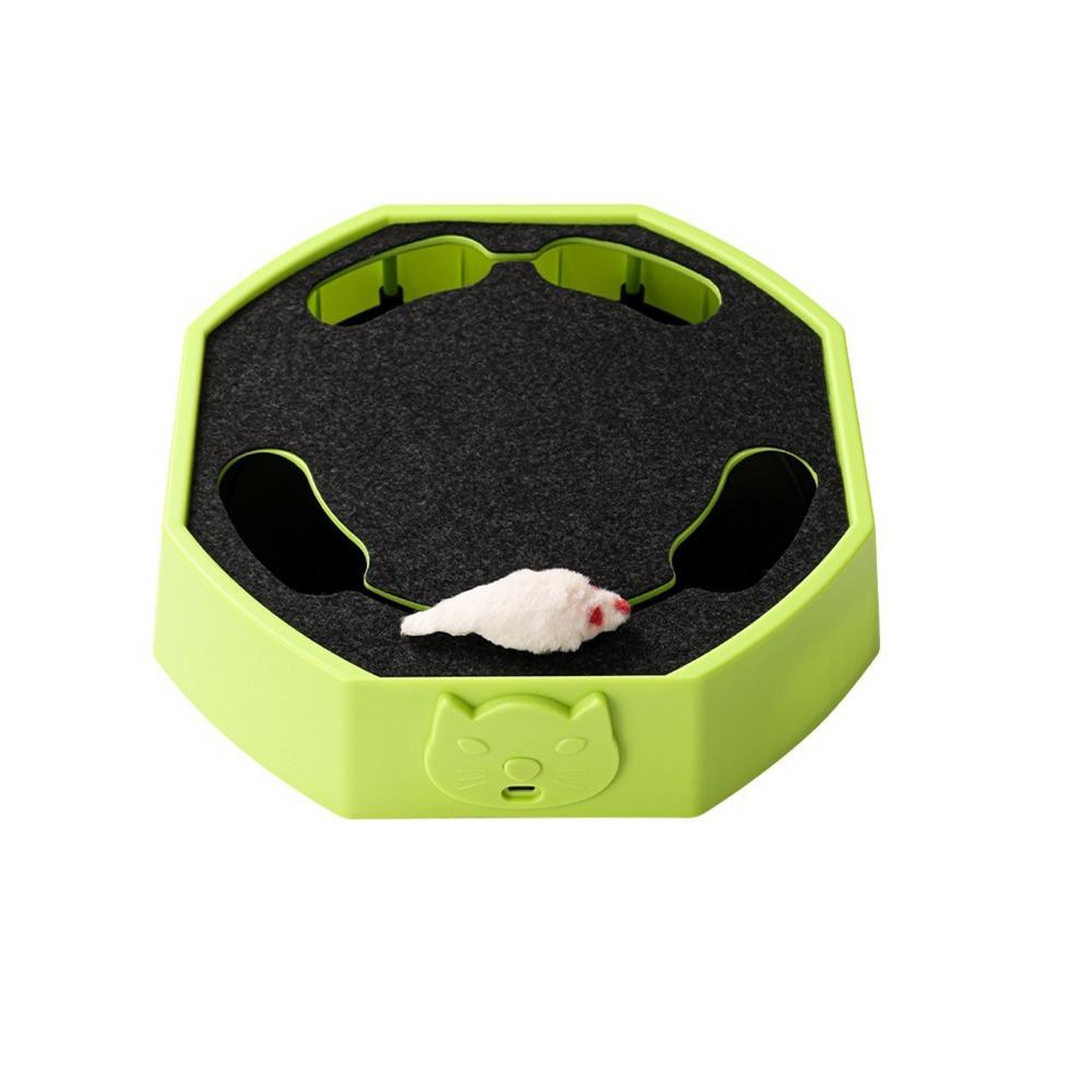 Scratch Resistant Automatic Mouse Follow Toy Adjustable Interactive Cat Toy For Cats Dogs