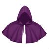 Halloween Cloak Medieval Hooded Hat Short Gothic Witch Cowl Poncho Cape