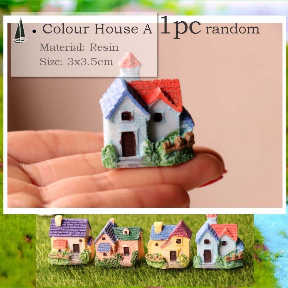 Миниатюрный дом A Building Mushroom Aquarium Rockary Фигурка Fairy Garden Terrarium Home Fish Tank Landscape Decor Accessories