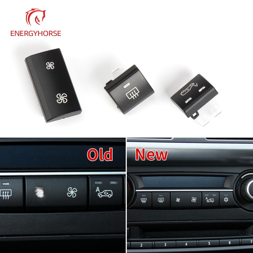 Кнопка кондиционера автомобиля Кнопка вентилятора для BMW X5 E70 Крышка внутренней циркуляции воздуха Кнопка переключателя охлаждения для BMW E71 E72