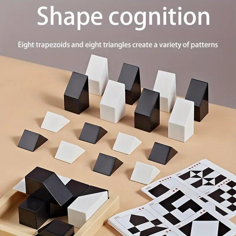 120 Level Hidden Block Puzzles Toy ABS Material Enhances Logic Spatial Reasoning Educational Intelligent Game for Kids Gifts