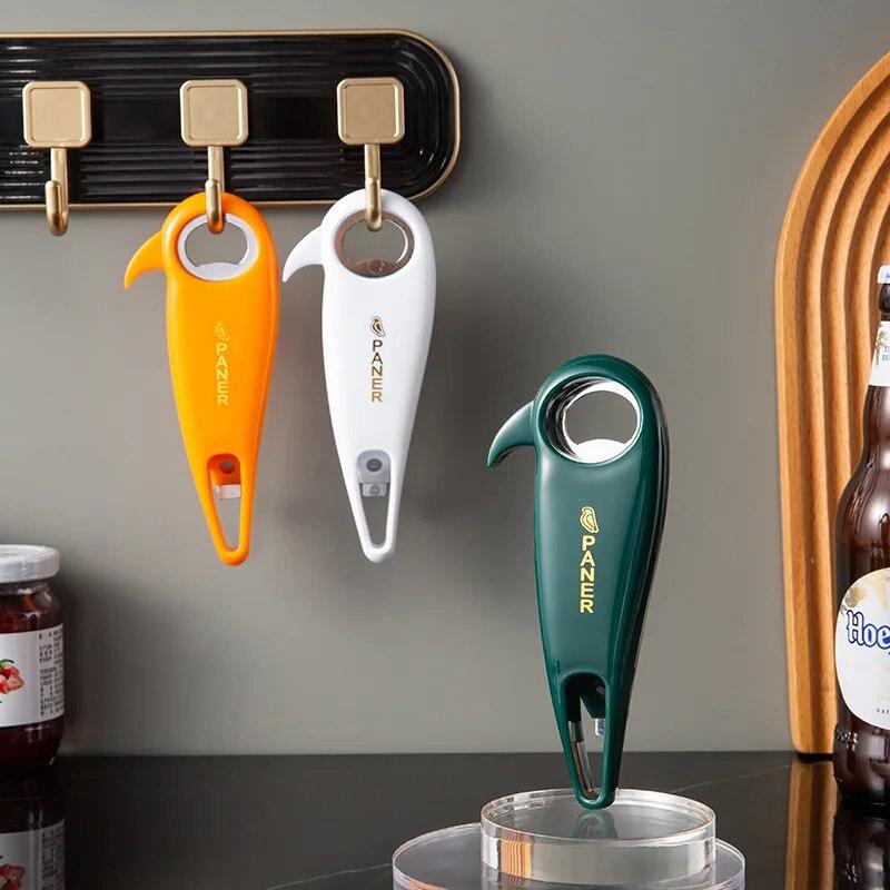 Многофункциональная открывалка для бутылок, 1 шт., для домашнего использования, экономящая трудозатраты, открывалка для консервных банок «три в одном», открывалка для пивных бутылок, консервная открывалка