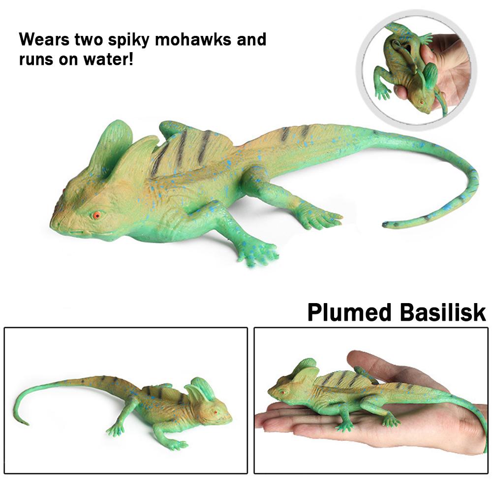 Реалистичная ящерица из ТПР, Высококачественная, Мягкая, Прочная, Моющаяся, Ультра-детализированный дизайн, Подарок на день рождения, Рождество и в школу