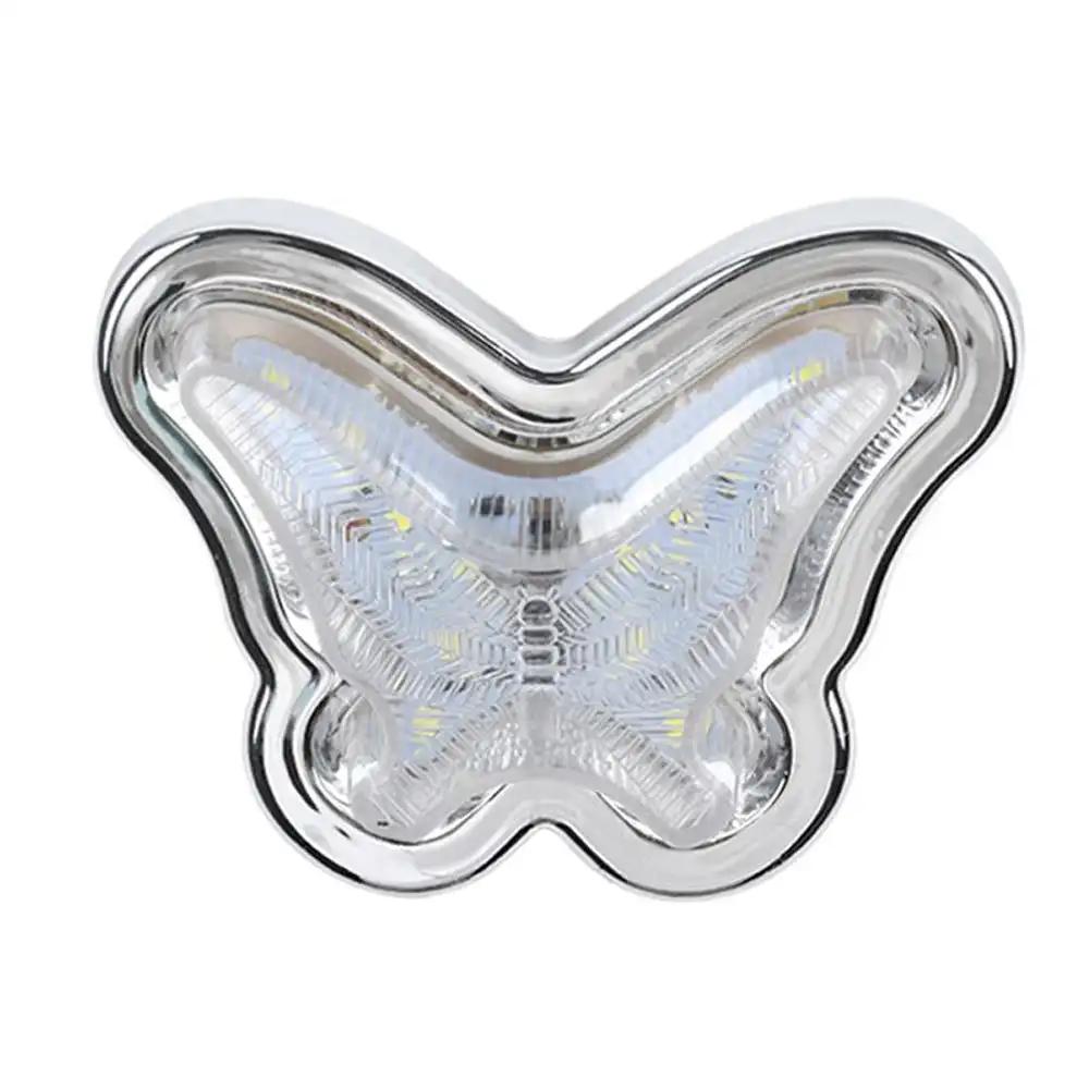 Красный габаритный фонарь в форме сердца, бабочки и звезды, указатель поворота, 24 В, светодиодный аксессуар для автомобилей, фургонов, грузовиков, прицепов, квадроциклов