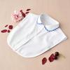 Women Cotton Lace Fake Collar Blouse Vintage Detachable Collar Women Shirt False Tie Lapel Blouse Top Clothes Accessories