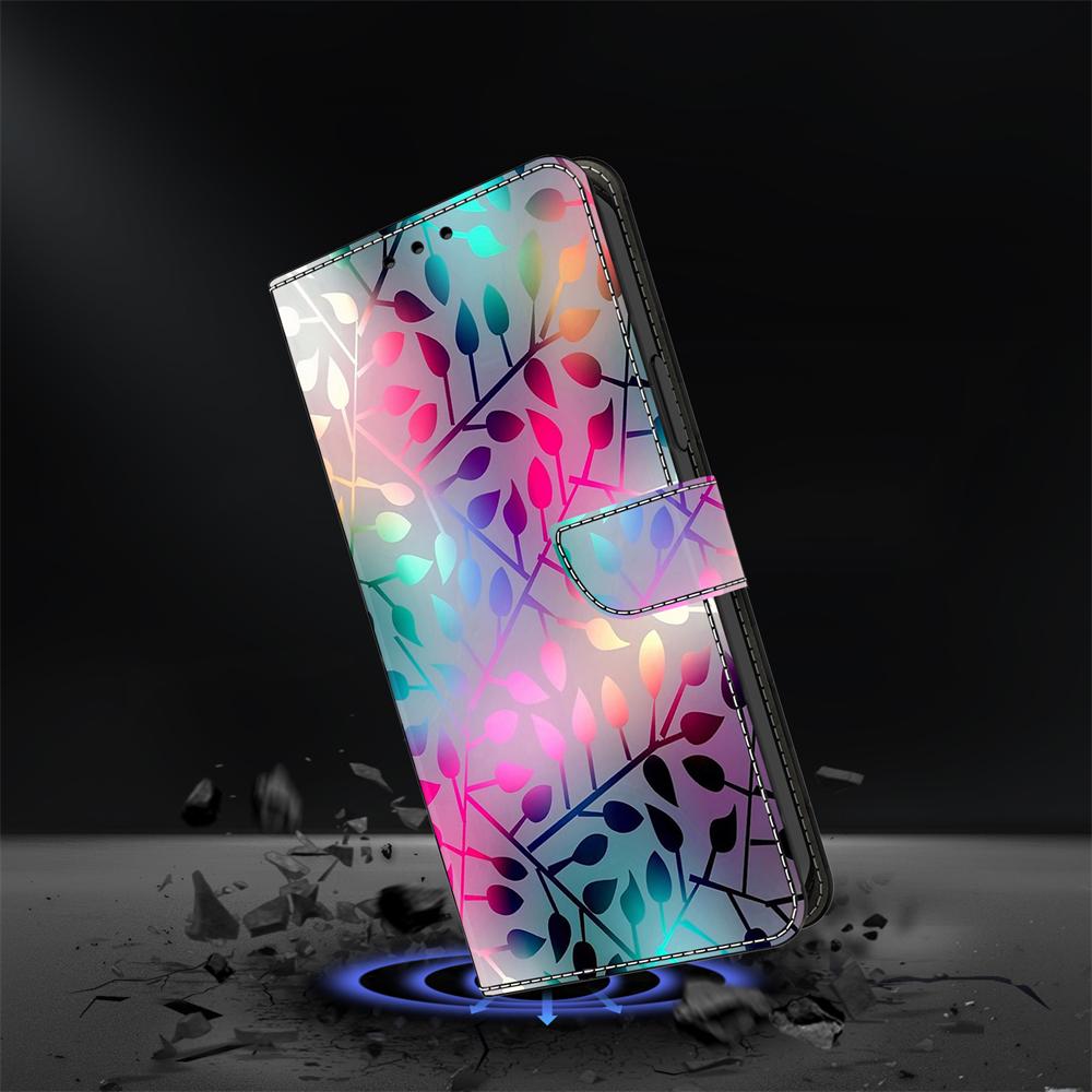 Красочный узор в виде листьев с рисунком корпуса мобильного телефона для iPhone Samsung Xiaomi Redmi Motorola Nokia Sony LG кожаный чехол