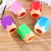 Lovely Color-blocking Desktop Pen Holder Home Makeup Brush Storage Box Container