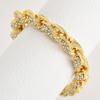 Hip Hop Mens Necklace 10mm Alloy CZ Thick Twisted Cuban Chain Fashion Statement Jewelry